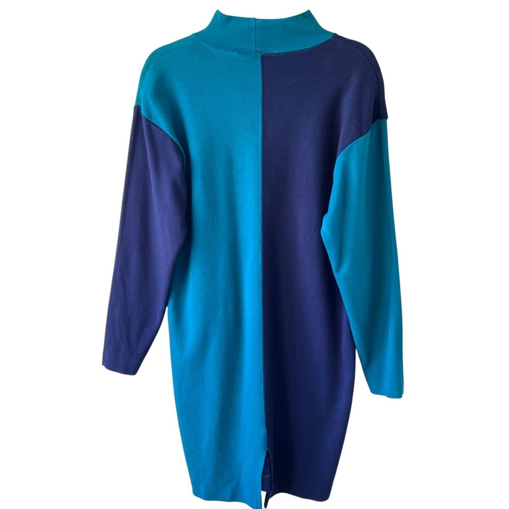 Vintage Britches Great Outdoors Colorblock Tunic Dress Sz M 90s Minimalism Y2K - Picture 3 of 6